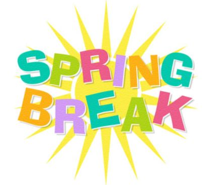 Spring Break – March 17-21. No school for PD on March 13 & 14.